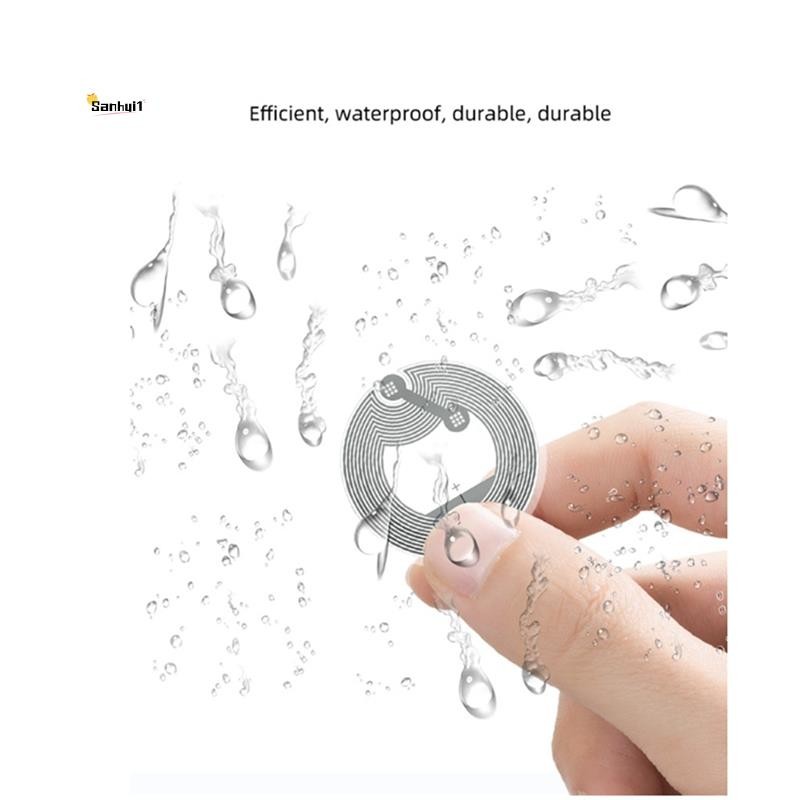 100 ชิ้น NFC Ntag213 NFC สติกเกอร์ฉลาก 13.56MHz ISO14443A NTAG 213 สติกเกอร์ Universal Lable สําหรับโทรศัพท์ NFC ทั้งหมดติดตั้งง่ายใช้งานง่าย
