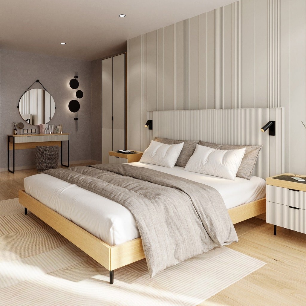 SB Design Square เตียงนอน ขนาด 5 ฟุต รุ่น Whiz (W180xD208xH118.6 ซม) แบรนด์ SB FURNITURE