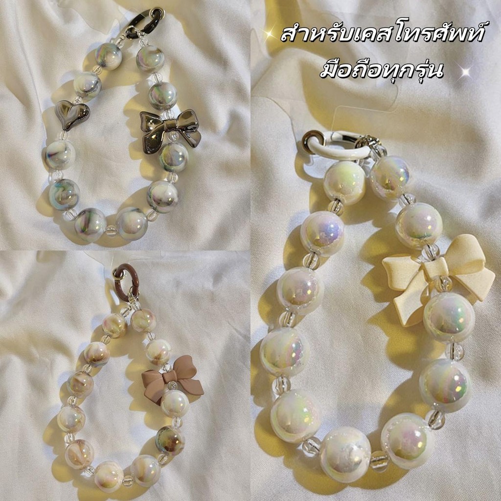 insโบว์สร้อยข้อมือผู้หญิงสายรัดข้อมือโซ่โทรศัพท์มือถือสั้นป้องกันการสูญหายน่ารักเคสโทรศัพท์มือถือ,เชือกเส้นเล็ก,จี้กุญแจ