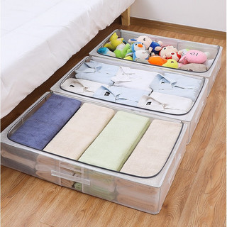 PVC Transparent Storage Box Under The Bed Folding Sundries Storage Box Shoe Storage Box