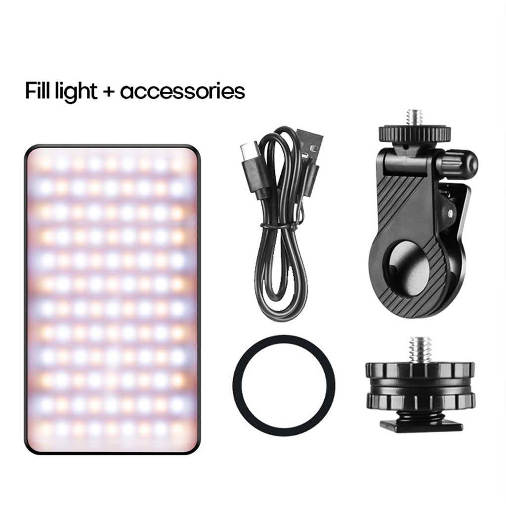 การถ่ายภาพโคมไฟแม่เหล็ก LED Video Light Double-Sided LED เติมแสง 2500K-9000K Dimmable Video Conference Light สําหรับ Co Cam1114