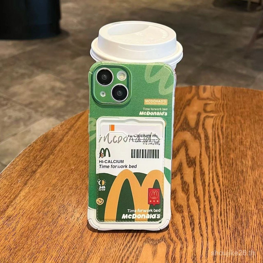 ซองใส่การ์ด M ที่สร้างสรรค์สำหรับใส่รูปถ่ายเคสมือถือสำหรับ Apple 15PLUS iphone14 Premium 13กันกระแทก xsmax bodj