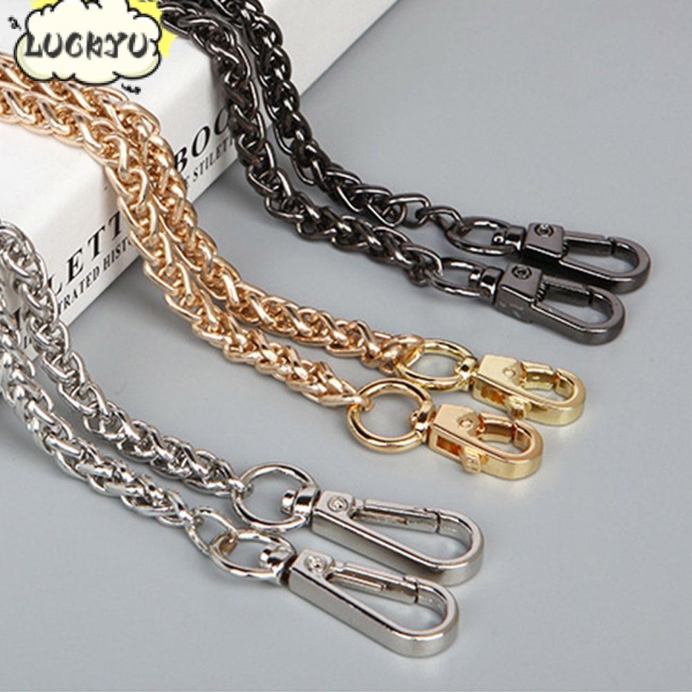 โชคดี สายกระเป๋าสะพายข้าง,60ซม.120ซม. โซ่โลหะกระเป๋า,แฟชั่นเปลี่ยนกระเป๋าโซ่กระเป๋าเข็มขัด
