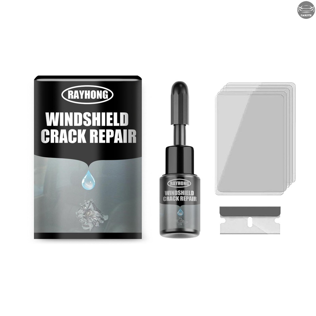 Rayhong 20ml กระจก Crack คืนเรซินของเหลวเติมรอยขีดข่วนความเสียหายอย่างมืออาชีพคืนรอยแตก