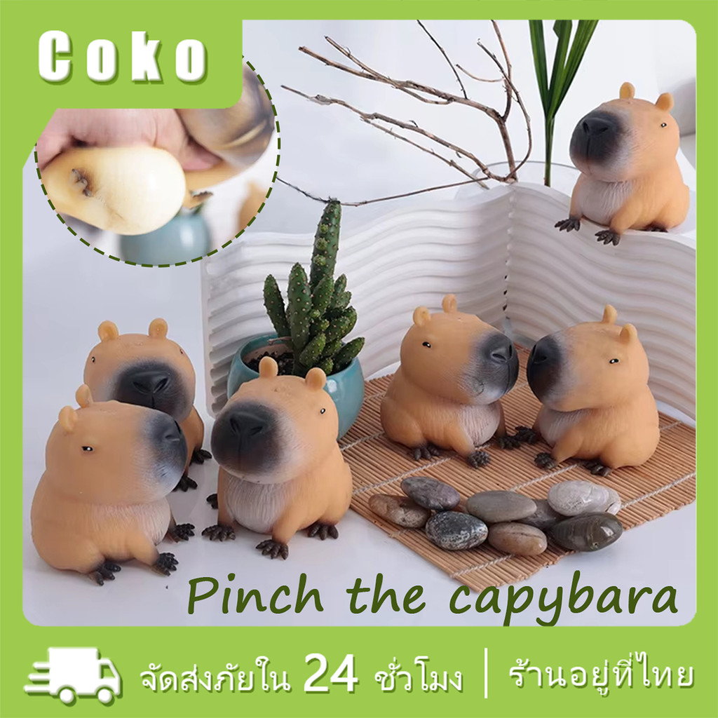 ของเล่นบีบคาปิปาร่า บรรเทาความเครียด บีบสกุชชี่ squishy toy
