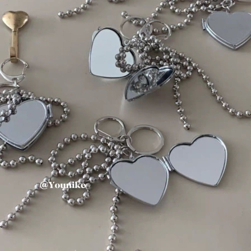 สไตล ์ เกาหลี ins Niche ประณีต High-End โลหะ Love ลูกปัด Love กระเป ๋ าจี ้ พวงกุญแจรถแต ่ งหน ้ าหญิง