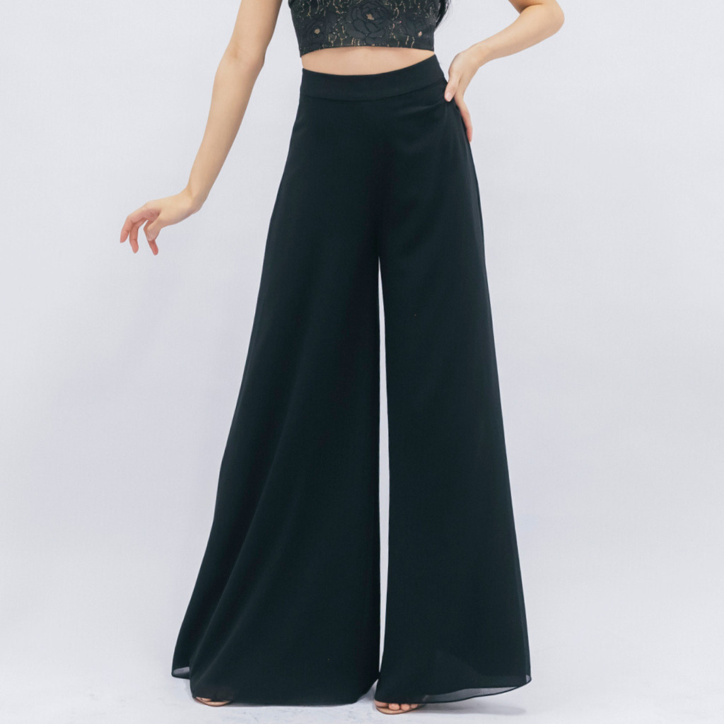 Lism P-032 Nocturne Chiffon Palazzo กางเกงขายายาว