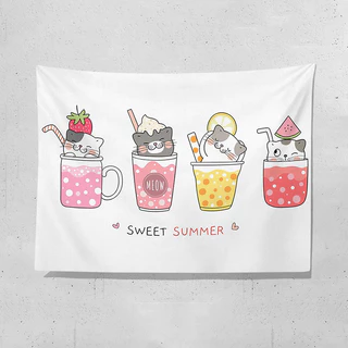 ผ้าพื้นหลังโฆษณาสร้างสรรค์สำหรับร้านค้า ผ้าแขวนสำหรับเครื่องดื่มชานม Agirl