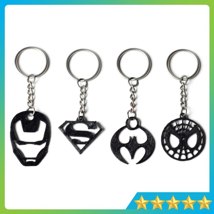 GUNGAN พวงกุญแจตัวละคร Marvel Avenger Superhero