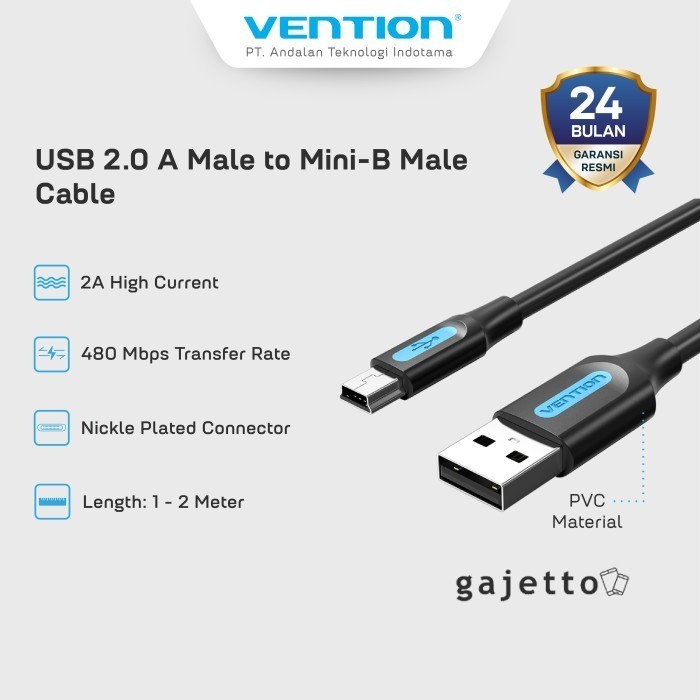 Vention สายเคเบิลข้อมูล USB 2.0 A ถึง Type B สําหรับฮาร์ดดิสก์ - COM [ GJ ]