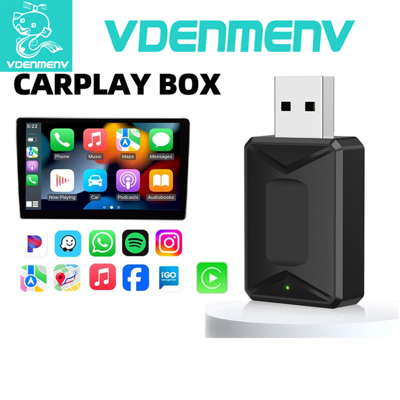 Wireless Carplay Adapter Car Factory Wired Carplay to Wireless Carplay สําหรับ Apple iPhone IOS 10+
