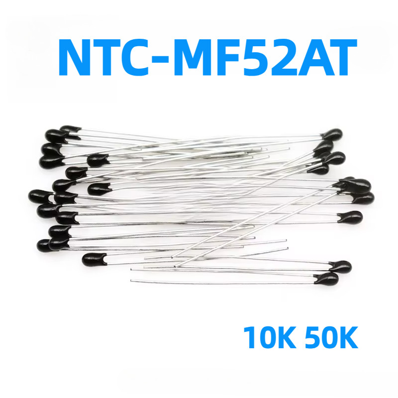 50/20PCS MF52AT B3950 NTC Thermistor ตัวต้านทานความร้อน 5% 10K 50K