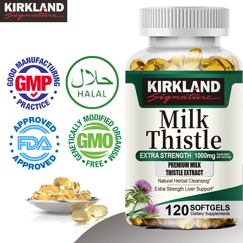 Milk Thistle - อาหารเสริมดีท็อกซ์ตับพร้อมบำรุงสุขภาพตับ 1,000 มก.