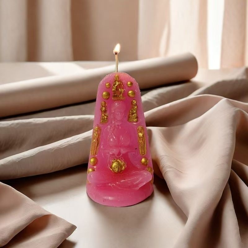 Thai Specialty Crafts Juyuan Gold-Attracting Powder Girl Shape Crafts Candle Home Decor Candle