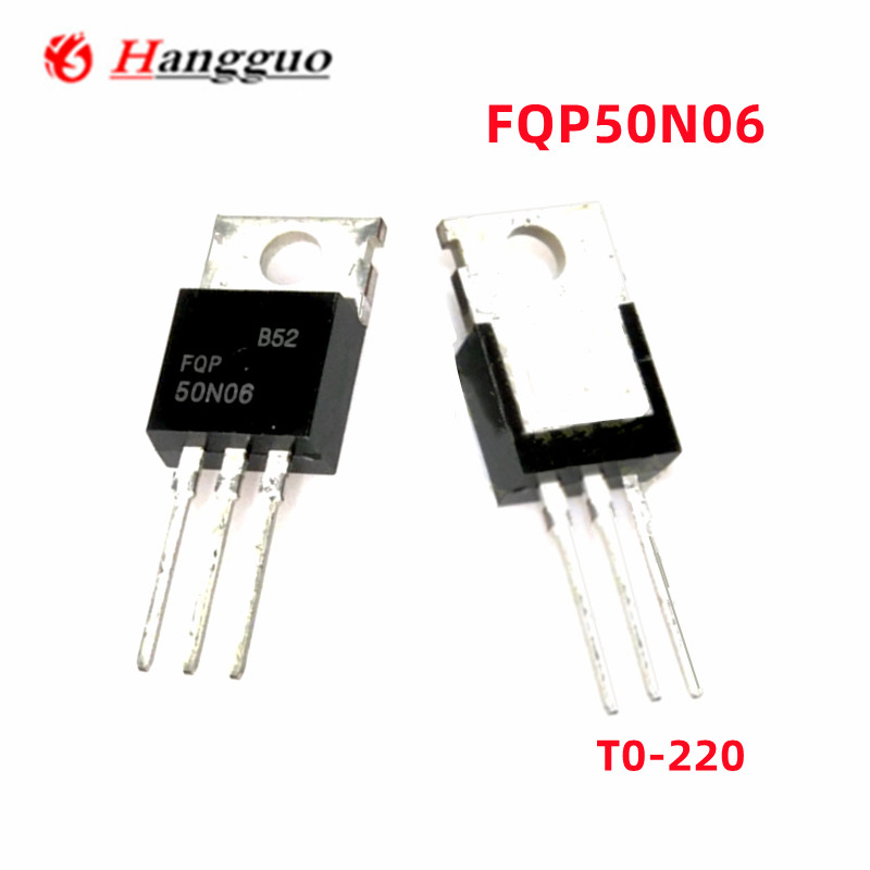 100 ชิ้น/ล็อต Original FQP50N06 50N06 T0-220 IC 220 50N 50N06 MOSFET 60V 50A คุณภาพดีที่สุด
