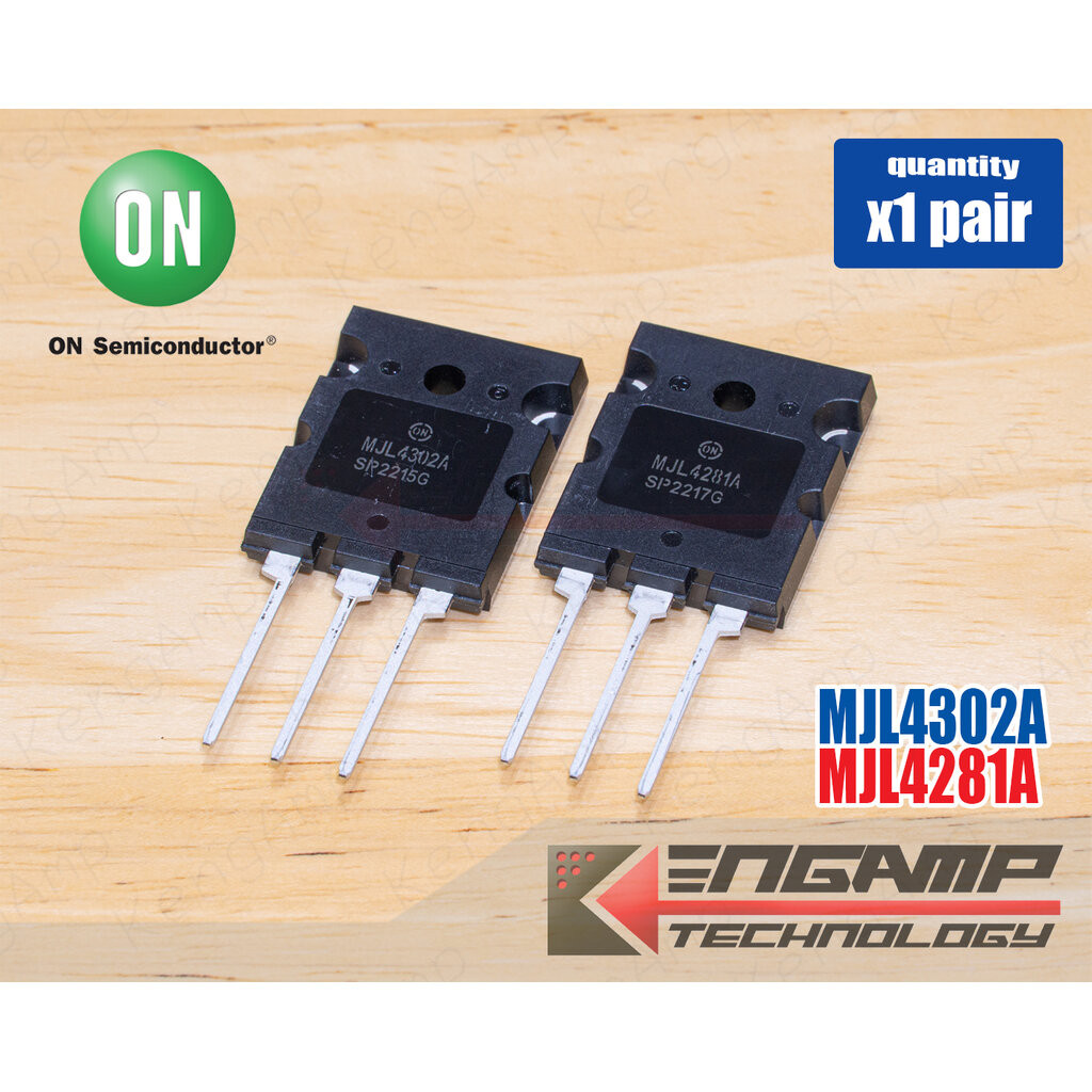 (1คู่) [TR] MJL4302A MJL4281A ONSEMI PNP NPN 15A 350V