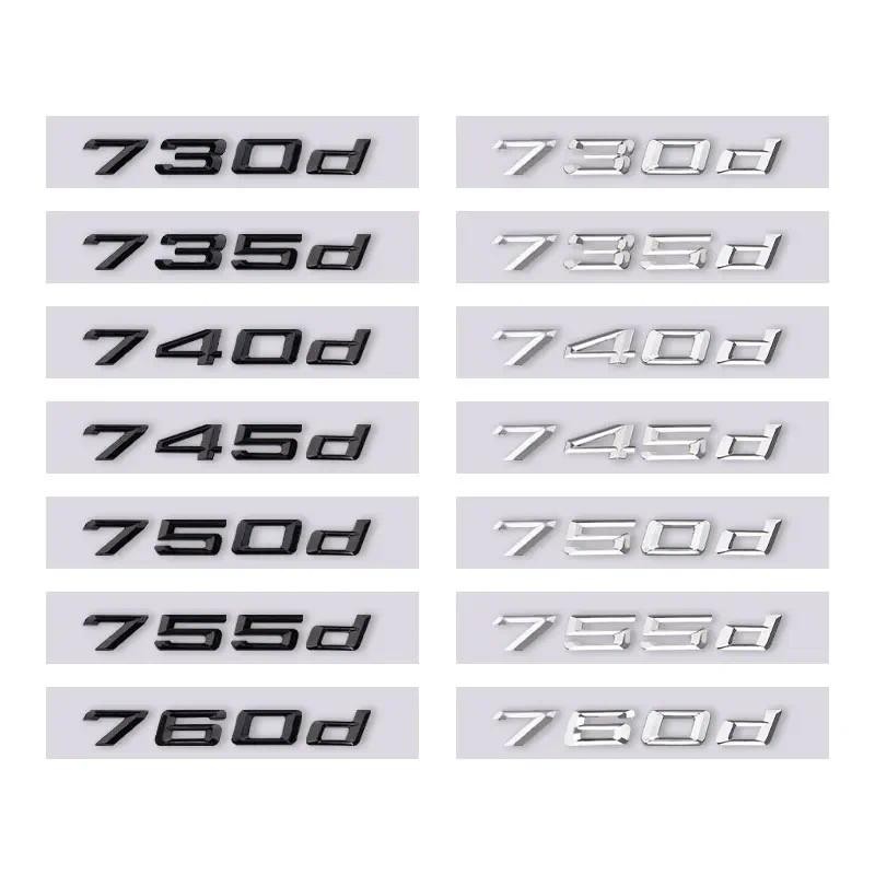 730d 735d 740d 745d 750d 755d 760d สติกเกอร์ท้ายรถสําหรับ 3 5 6 7 series e46 e90 e60 f10 f30 e92 ด้า