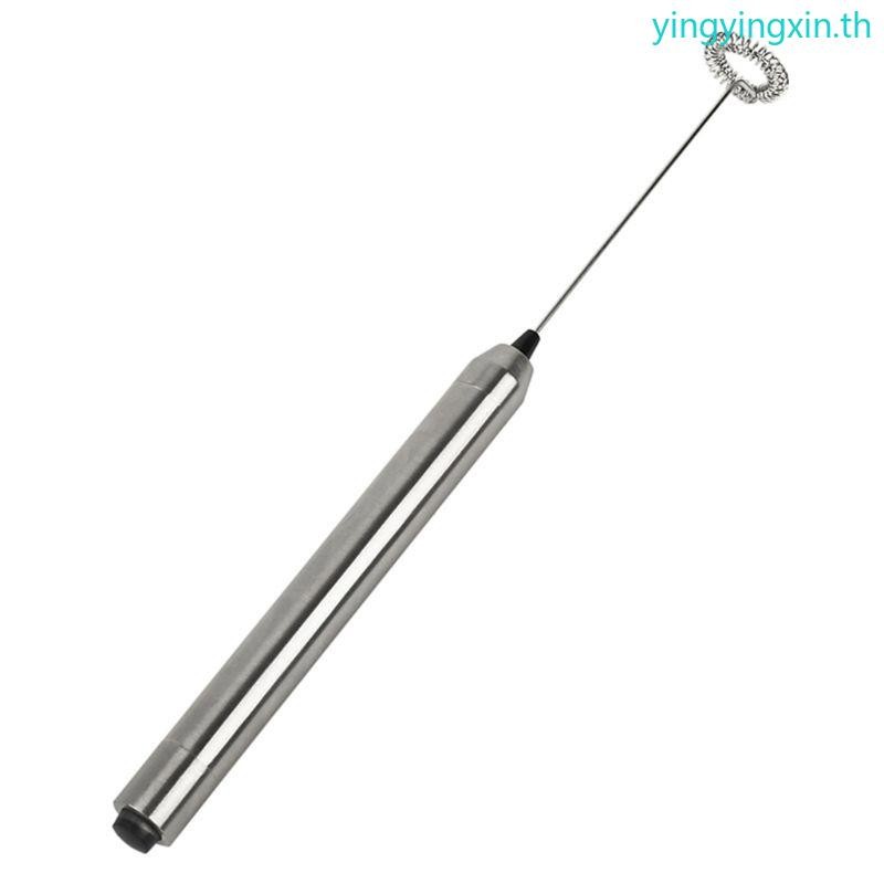 Yin เครื่องตีฟองนมไฟฟ้าสแตนเลส มือถือ เครื่องปั่นฟองนม