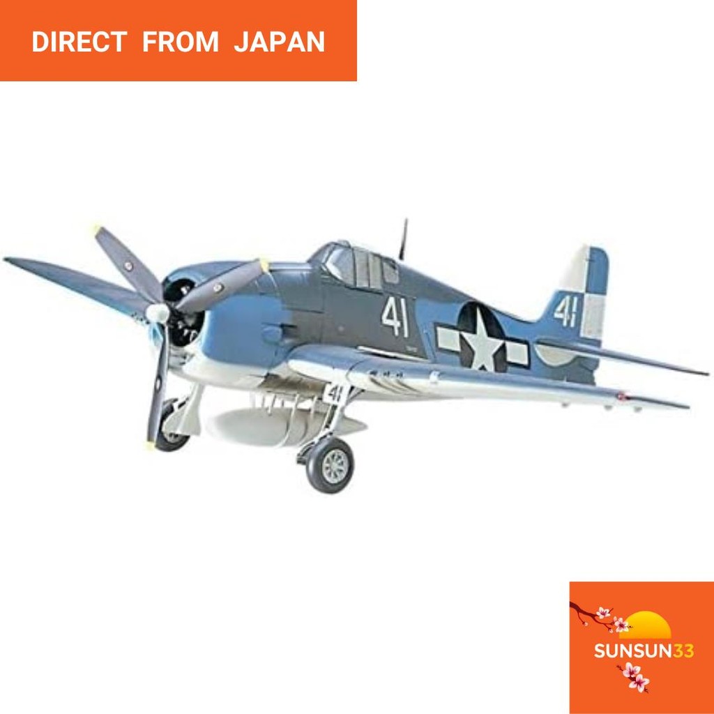 【Direct from Japan】Hasegawa 1/32 กองทัพเรือสหรัฐฯ F6F-3/5 รุ่นพลาสติก Hellcat ST7