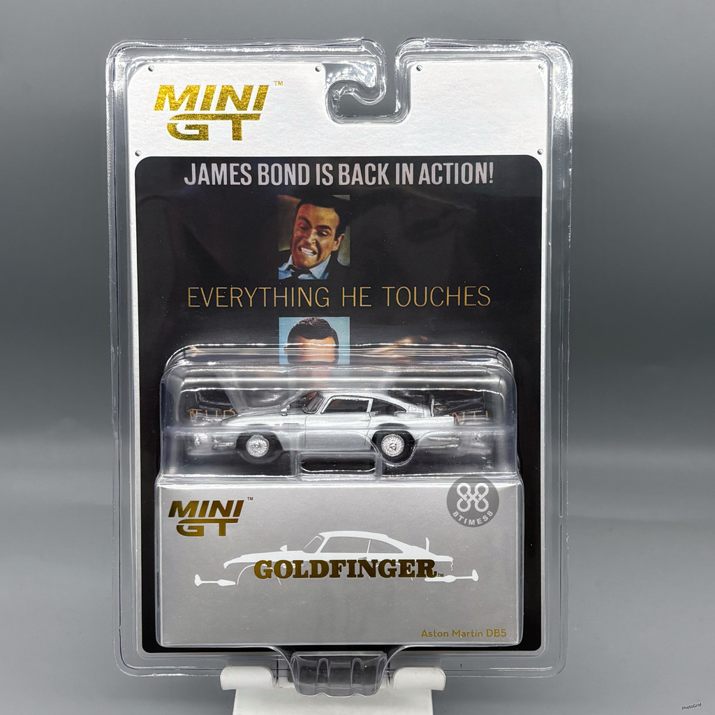 Mini GT 1:64 Aston Martin DB5 Goldfinger 007 合金车模 #900