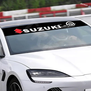 [Atreus] สากล สติกเกอร์ ติดกระจกหน้ารถยนต์ Toyota Honda Isuzu สติ๊กเกอร์บังแดด คาดกระจกหน้า-กระจกหลัง สติ๊กเกอร์ ติดรถยนต์ อุปกรณ์ตกแต่งรถยนต์