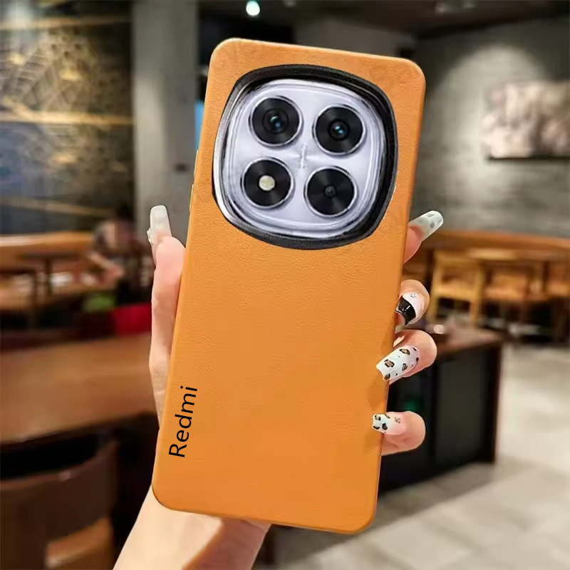 เคสโทรศัพท์สําหรับ Redmi Note 14 13 Pro Plus 4G 5G,Note 14s กรณีสีลูกกวาดหนังซิลิโคนอ่อนนุ่มลวดลาย Anti Drop ฝาครอบป้องกัน