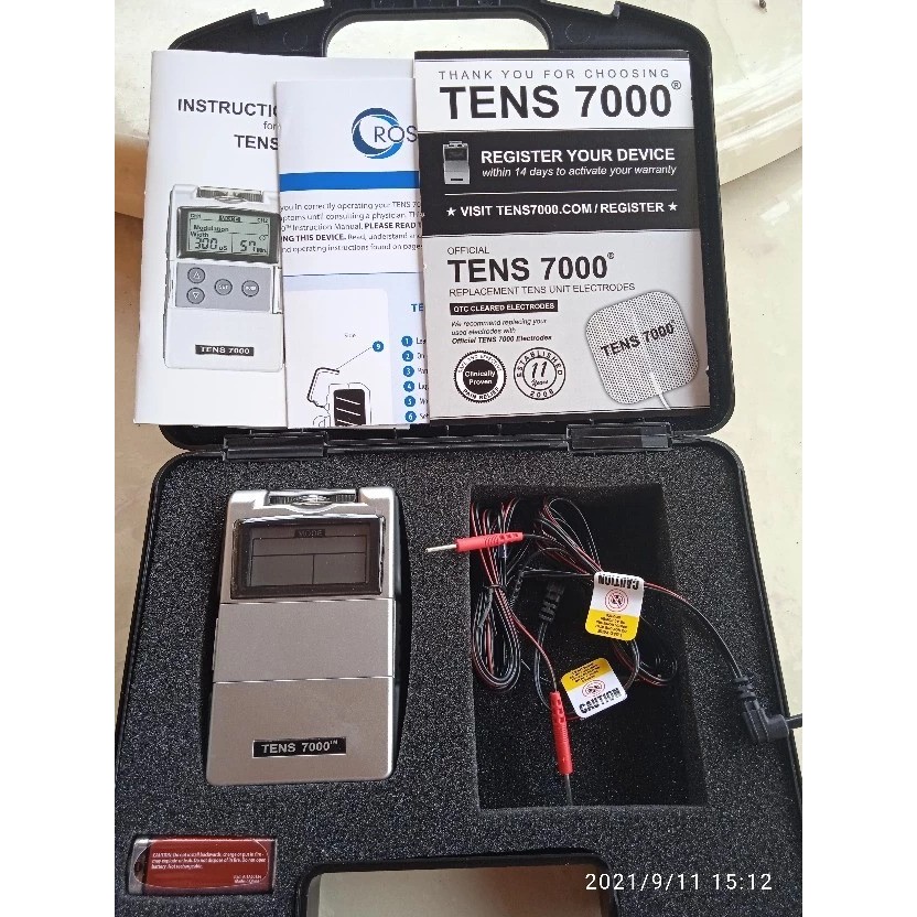TENS7000 เครื่องกระตุ้นไฟฟ้าลดปวด ออฟฟิศซินโดม ลดอาการชา เกร็ง ตึง *มีคู่มือไทย