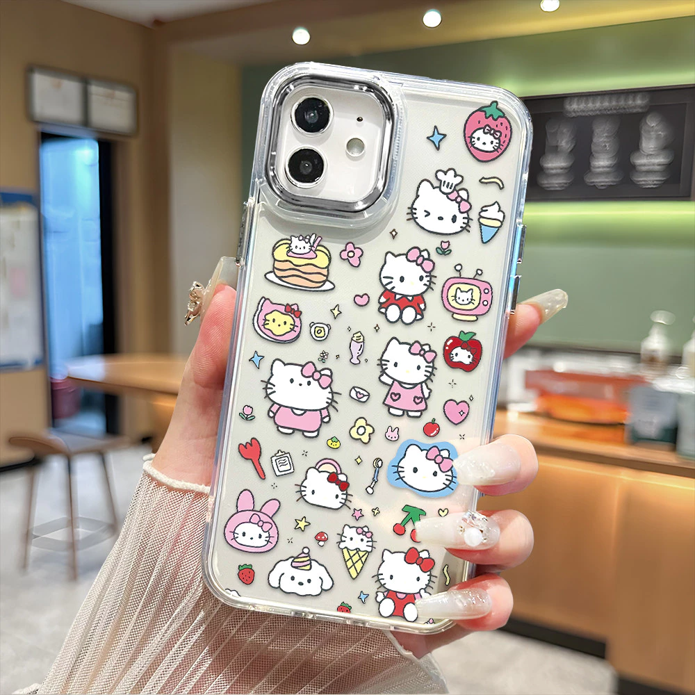 iPhone 16 15 14 13 12 11 8 7 6 X XS XR SE Plus Pro Max 2020 2022 Apple กรอบรูปโลหะ เคสไอโฟน เคสเมท JSXK สายแพร แบบใส thumbnail 3