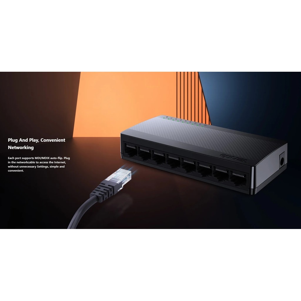 TENDA  SG105M / SG108M  Port Gigabit Ethernet Switch รับประกัน 4 ปี - รูปที่ 3