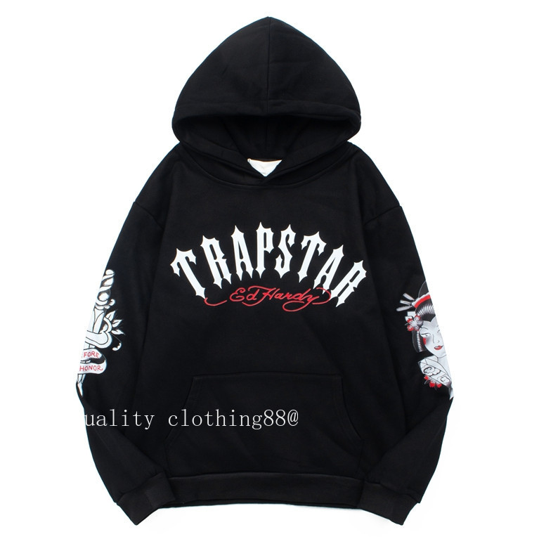 ***** Trapstar Trapstar Ed เสื้อกันหนาวมีฮู้ด West Coast Hip Hop Hoodie