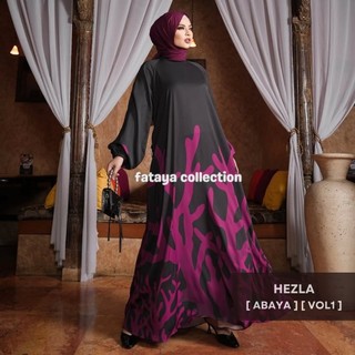 Fataya Collection HEZLA Abaya Exclusive - Kain Silk Doff LD120cm