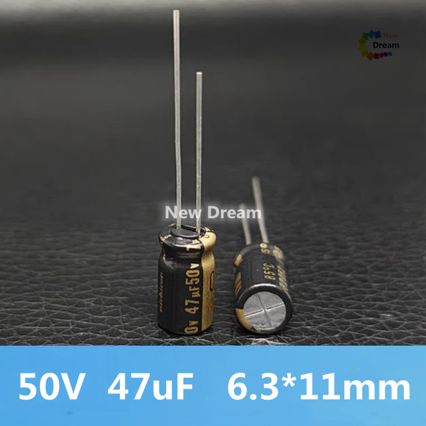 20PCS 50v 47uF ตัวเก็บประจุไฟฟ้าเสียง 47uF50v