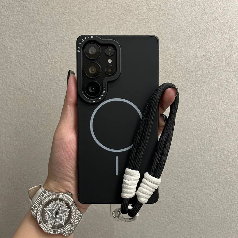 Pure สี Fine แหวนแม่เหล็กดูด Liquid Lanyard สําหรับ Samsung S22 S23 S24 S25 Ultra S25 Plus S25 กรอบการพิมพ์ ราคา ถูกที่สุด ดีลบีเคเค แกลเลอรีภาพที่ 5