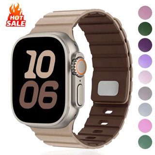 สายซิลิโคนสร้อยข้อมือแม่เหล็กสําหรับ แอปเปิล ดู พิเศษ 2 49 ม…