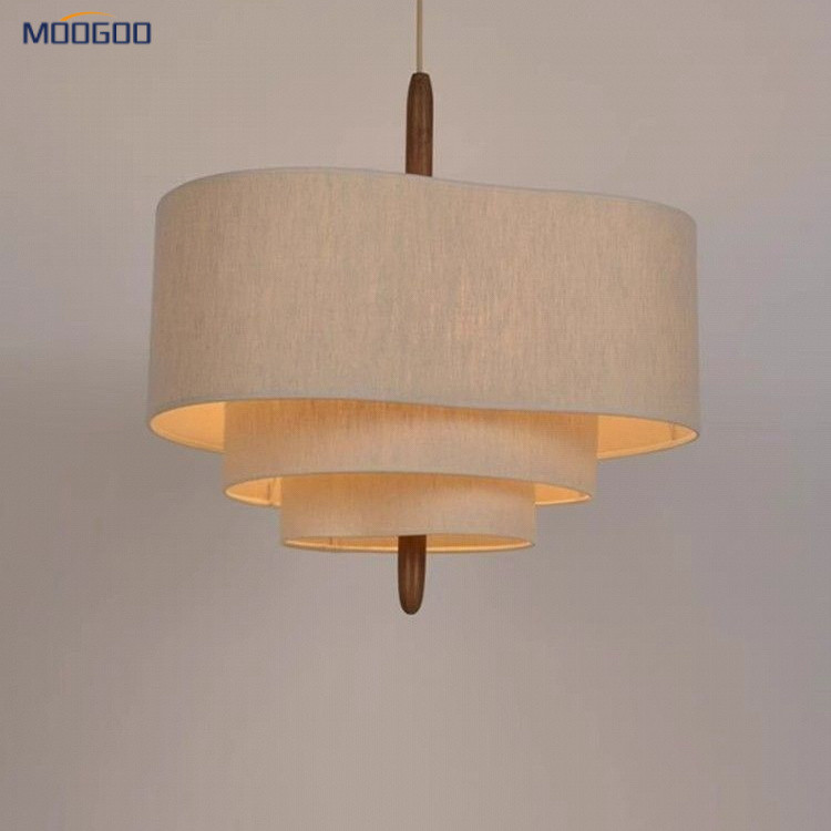 โคมไฟหลักห้องนั่งเล่นฝรั่งเศส, โคมไฟห้องนอนสไตล์เรโทร, โคมไฟแขวนผ้าสร้างสรรค์จากดีไซเนอร์