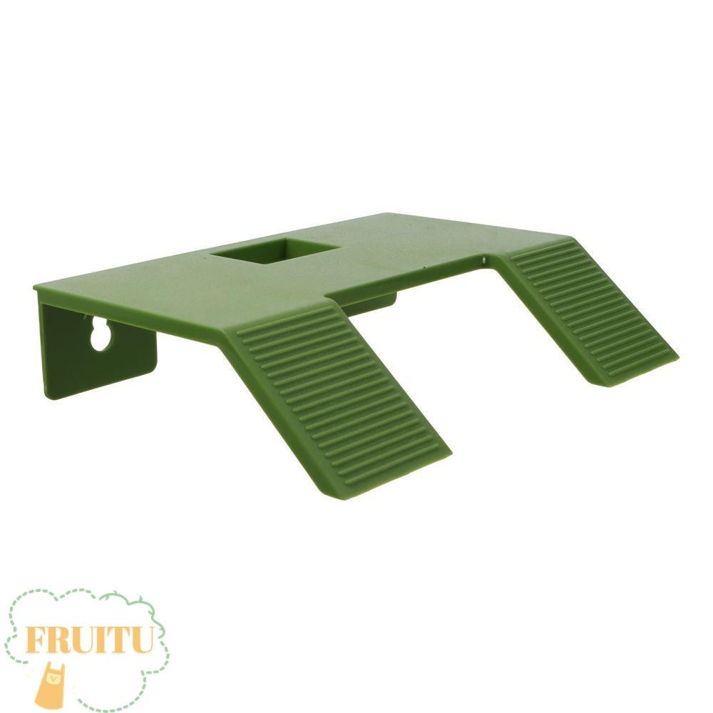 FRUITU เต่า Basking , บันไดคู่เต่าขนาดเล็ก Resting Basking, พลาสติกสีเขียวน้ําสัตว์เลื้อยคลานเต่า Resting Terrace