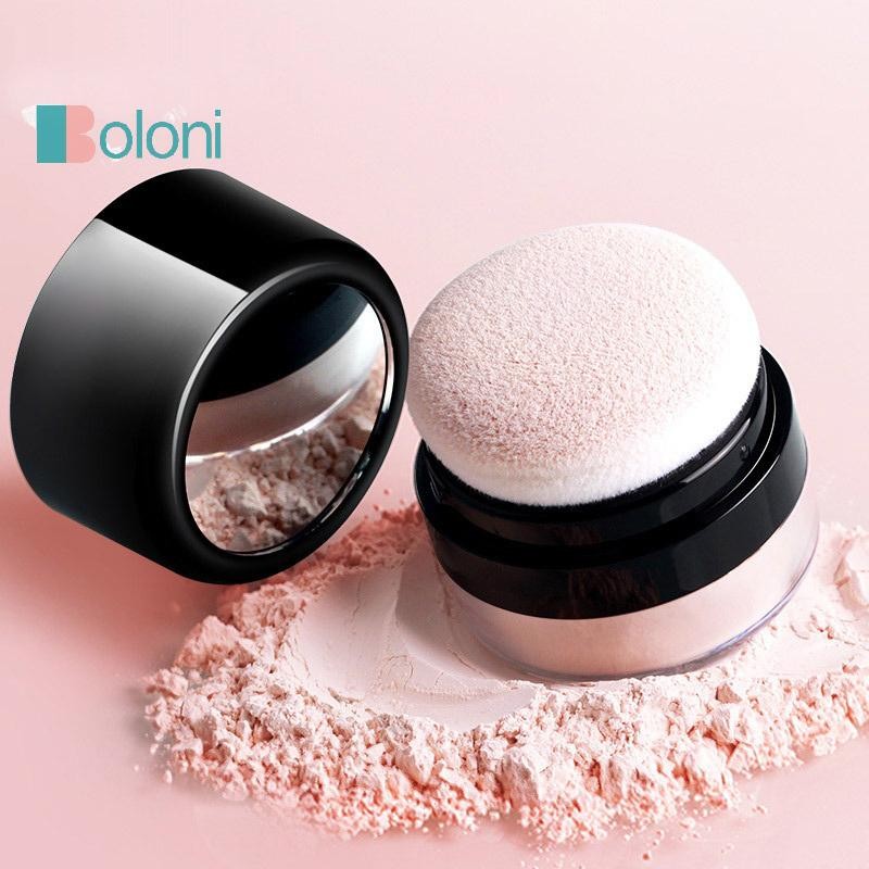 [Boloni] กล่องหลวมแบบพกพาพร้อมเคสเดินทางกระจกพร้อมพัฟฟองน้ําเห็ดเคสเครื่องสําอาง Blusher Jar คอนเทนเนอร์ใหม่