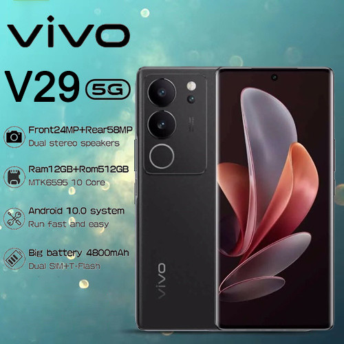 VIVO V29 โทรศัพท์มือถือ 6GB+128GB / 8+256GB เครื่องแท้100% โทรศัพท์ 5G SmartPhone 7.5 นิ้ว รับประกัน