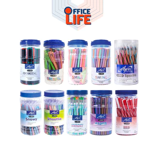 Elfen (เอลเฟ่น) ปากกาลูกลื่น ปากกา รุ่น Liso ลิโซ่ ขนาด 0.5 มม. ( 50 ด้าม / กระปุก )