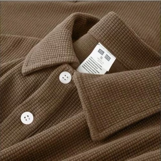 BeCoolMan🍃เสื้อโปโลผู้ชาย 6 สี จัดส่งในกรุงเทพฯ สไตล์ญี่ปุ่น สันทนาการ คอโปโล ผ้าวาฟเฟิล มีให้เลือก M-3XL