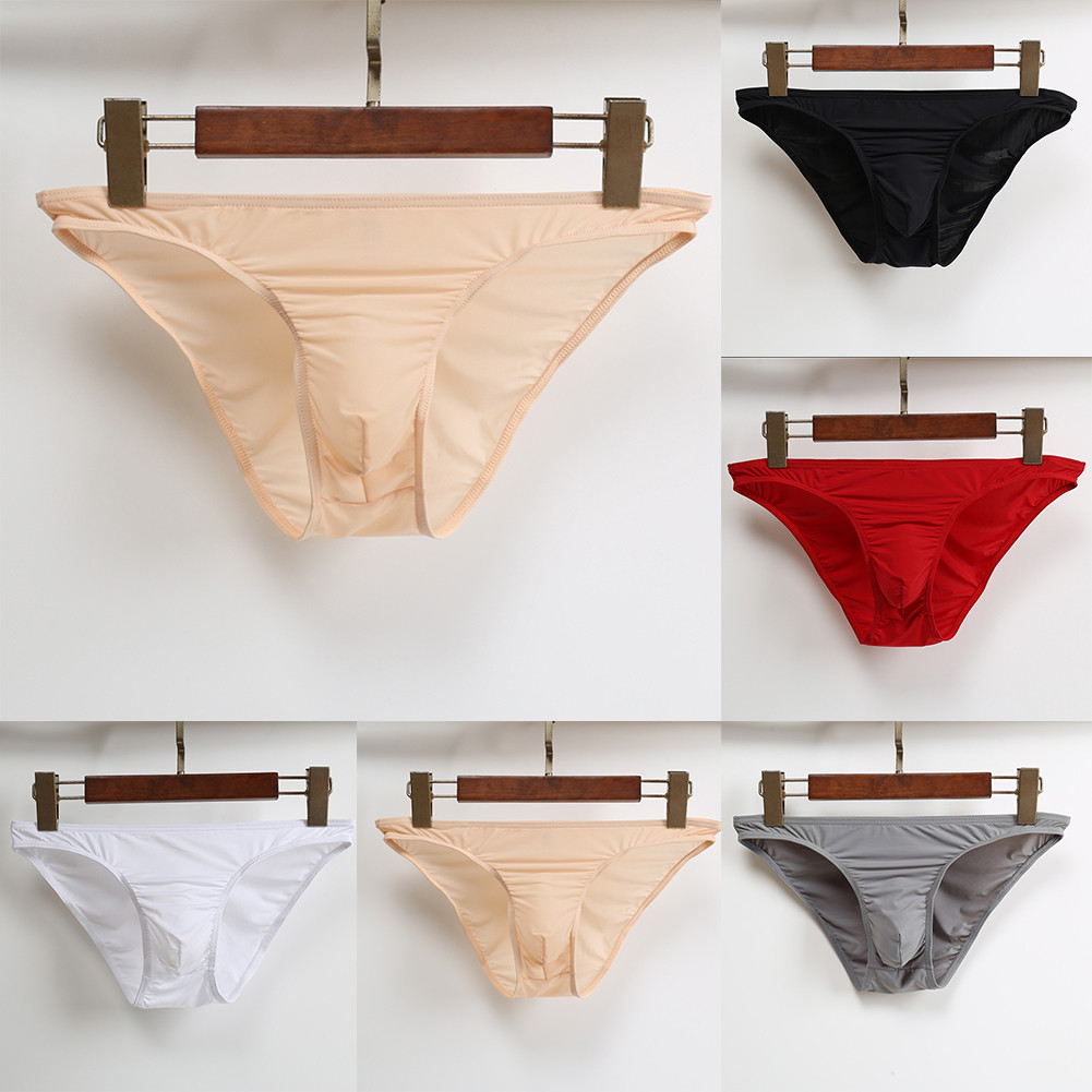 ชุดชั้นในชายแนวราบสบายสีแดงจีสตริงทองบิกินี่กางเกงนักมวย ม 2เอ็กแอล