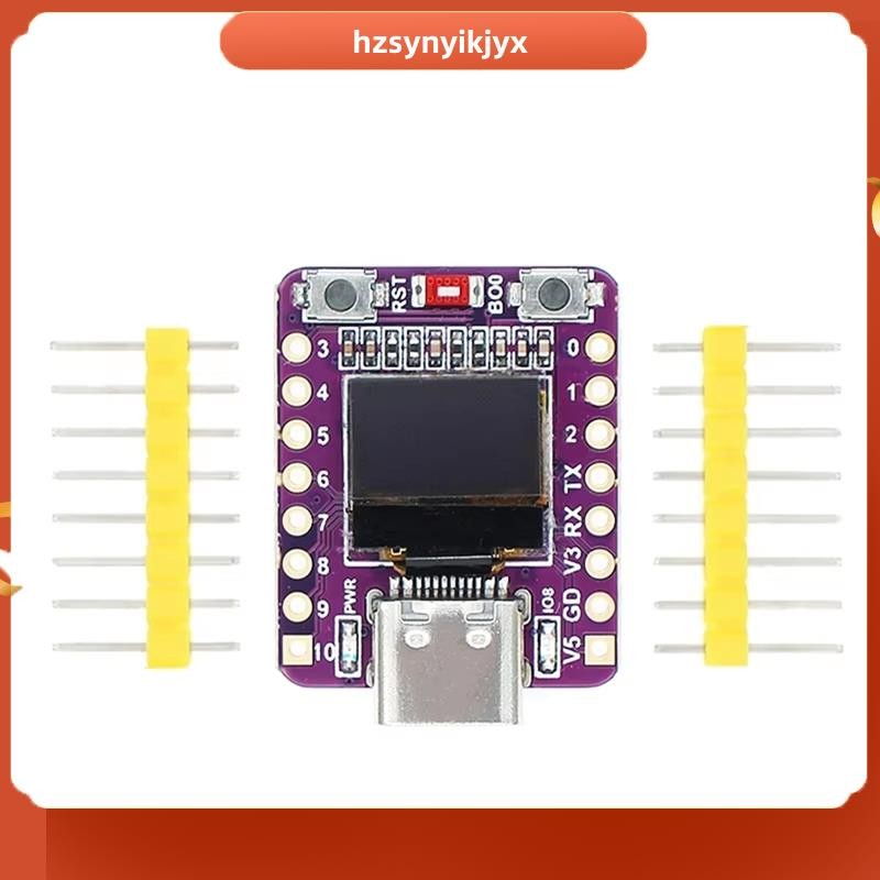 hzsynyikjyxESP32-C3 บอร์ดพัฒนา OLED พร้อมจอแสดงผล OLED ขนาด 0.42 นิ้ว, สําหรับ ESP32 Mini ESP32 Supe