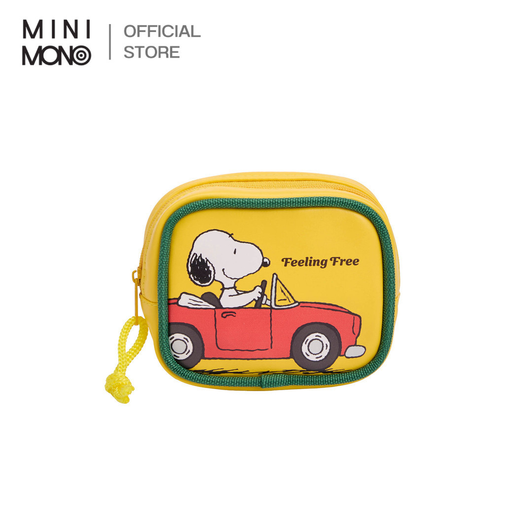 กระเป๋าใส่เหรียญ Snoopy น่ารัก ขนาด S/M ลายการ์ตูน ของใช้เก็บเงินออม ของขวัญน่ารัก