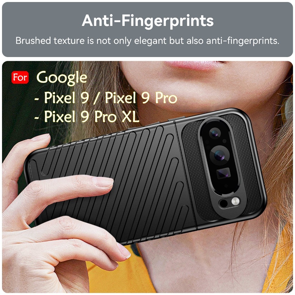 Google Pixel 9 / 9 Pro / 9 Pro XL Case Cyclone ซิลิโคนกันกระแทกฝาหลังโทรศัพท์