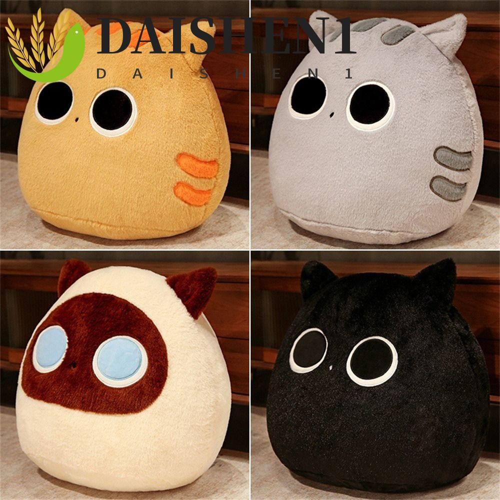Daishen1 ตุ๊กตาการ์ตูนแมวน่ารัก ขนาด 10 ซม. 30 ซม. สีขาว สีดํา สําหรับเด็ก