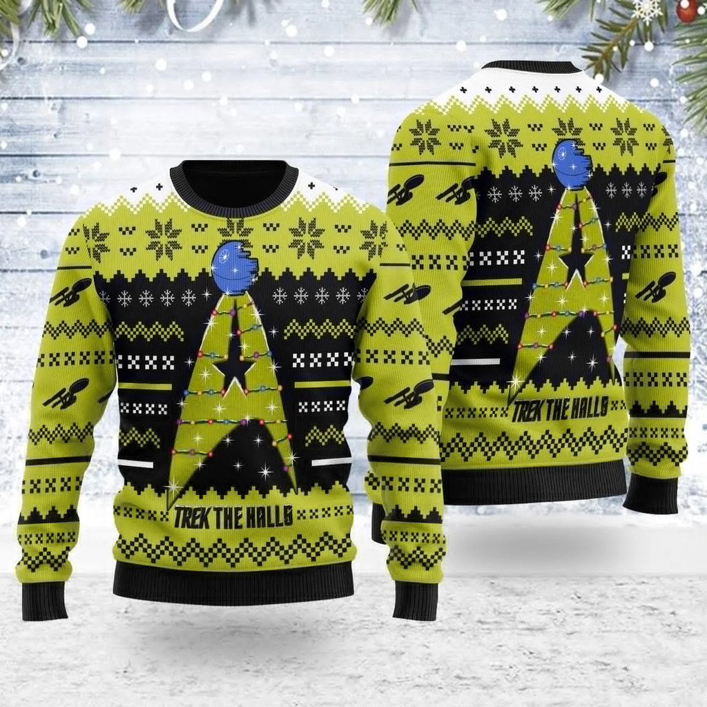 กัปตัน Picard Star Trek Ugly Christmas เสื้อกันหนาวการ์ตูนอะนิเมะผู้หญิงผู้ชายเสื้อสวมหัว 3D Tops 20