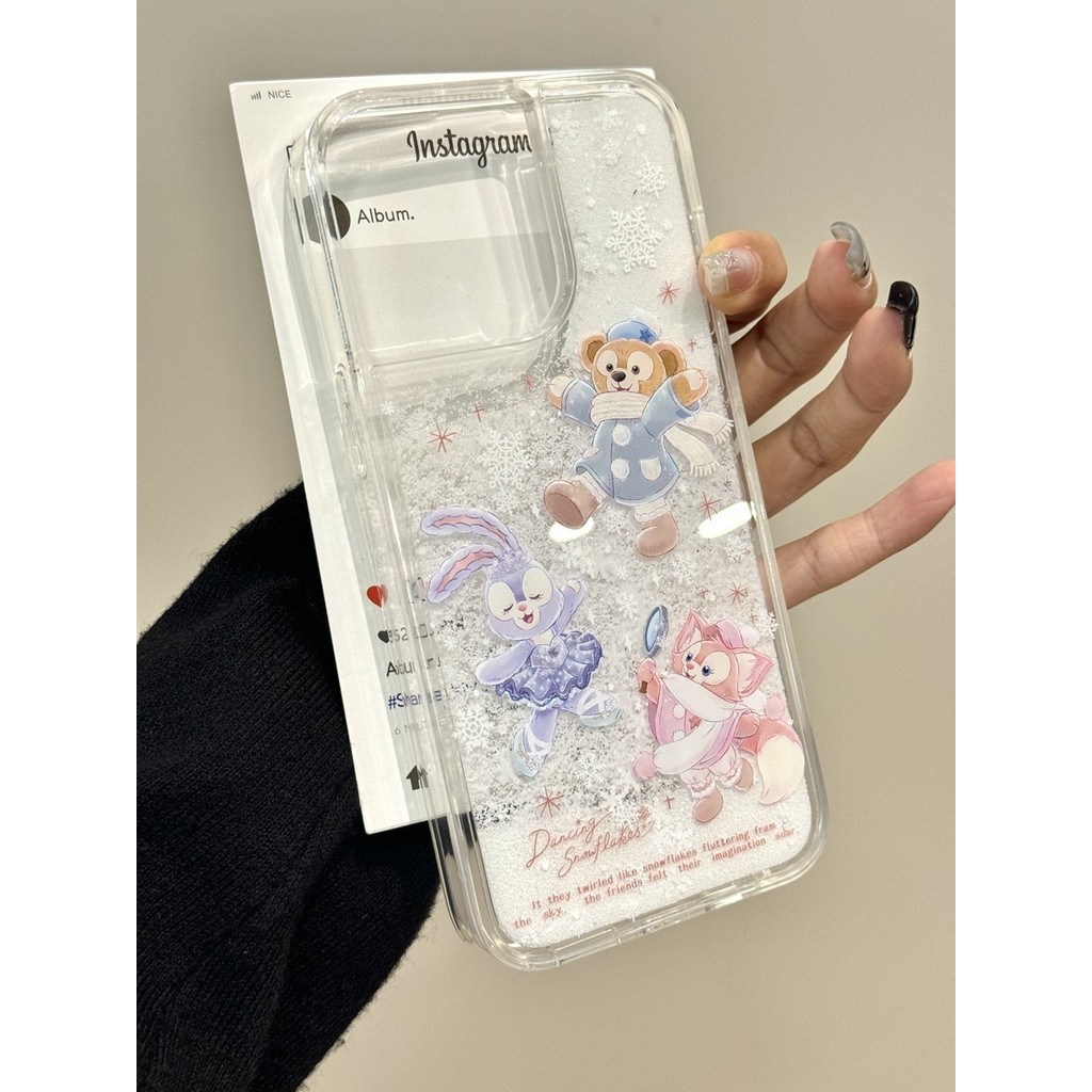 การ์ตูนglitterเหมาะสําหรับiphone16เคสโทรศัพท์iphone15/14pro/13/12/11promax Soft XR 3RRQ