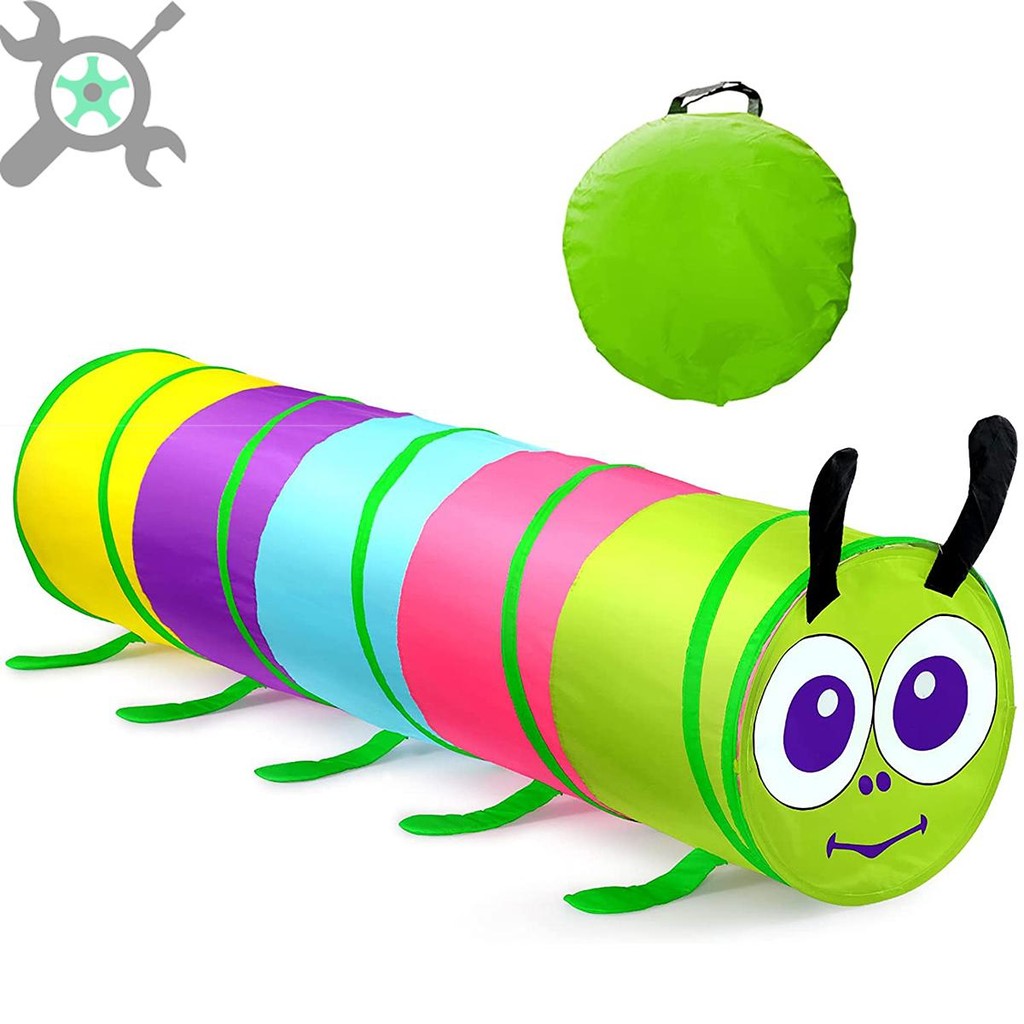5.9 ฟุตเด็กคลานอุโมงค์ Pop Up คลานผ่านอุโมงค์เด็กของเล่น Caterpillar อุโมงค์ปีนเขา SHOPCYC3442