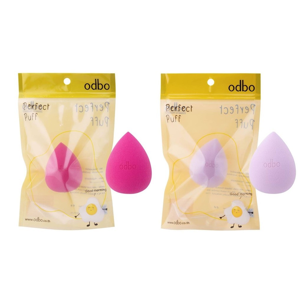 ของแท้·ส่งด่วน·ถูก Odbo Perfect Puff #OD8021 โอดีบีโอ ฟองน้ำแต่งหน้า ทรงไข่ x 1 ชิ้น dayse