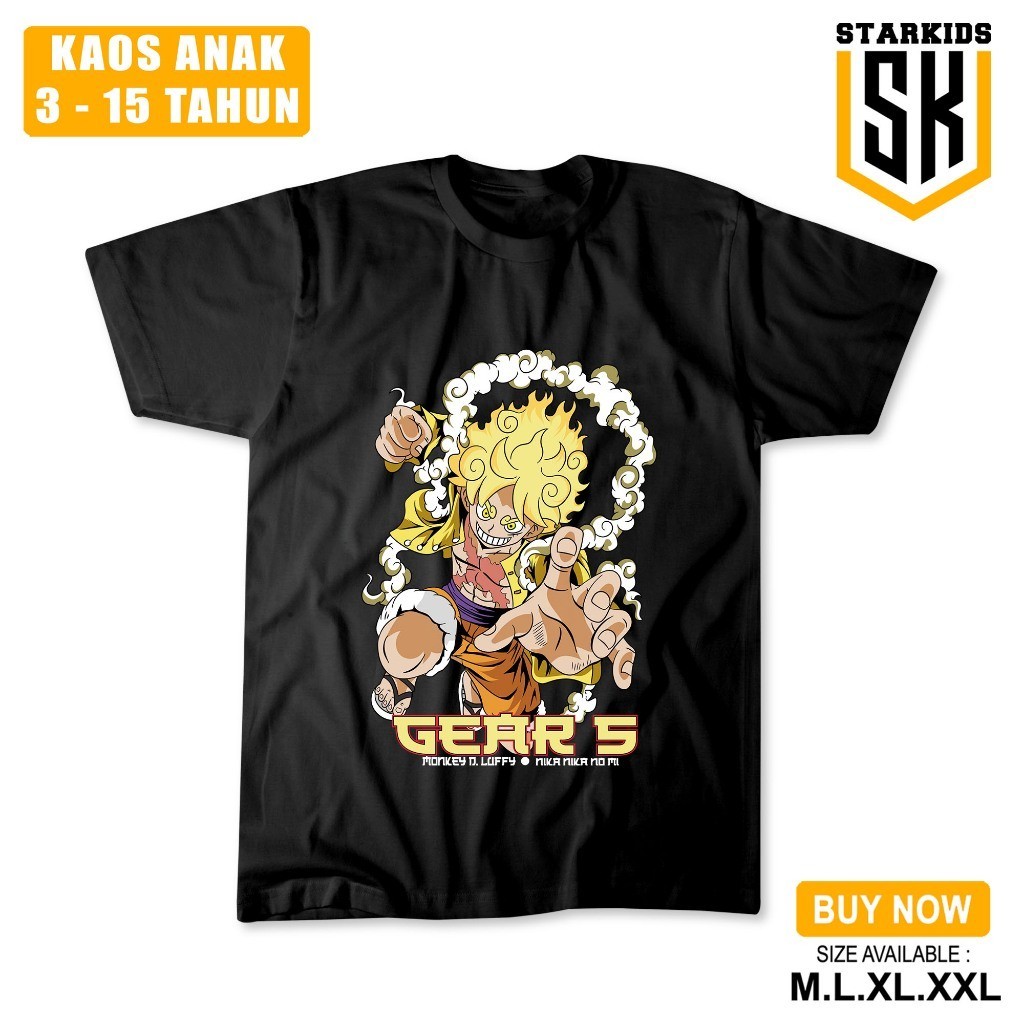 เสื้อยืด LUFFY GEAR 5 ANIME BOYS